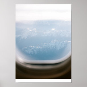 Flygplan-fönstervy Travel Fotography print Poster