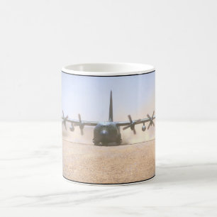 Flygplan för C-130 Hercules Transport_Military Kaffemugg