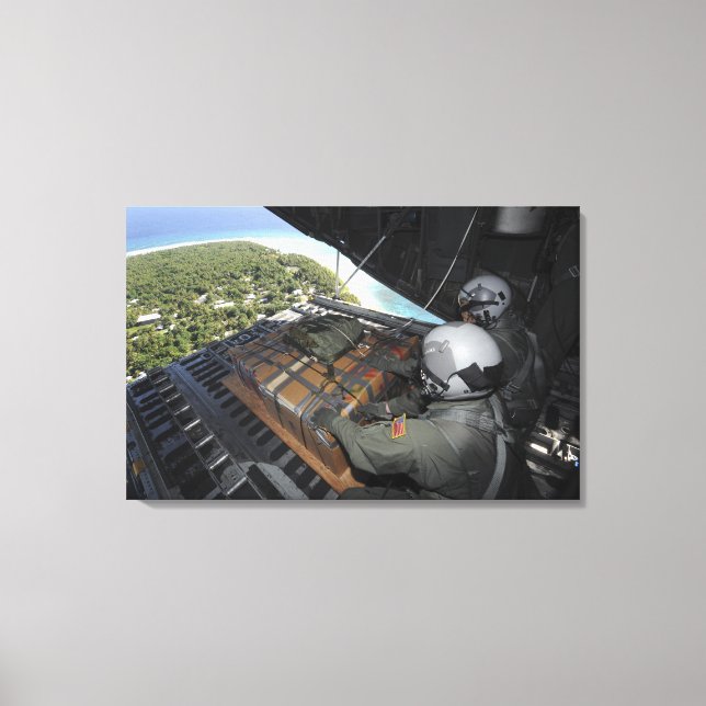 Flygplan för donerade varor 2 canvastryck (Framsida)