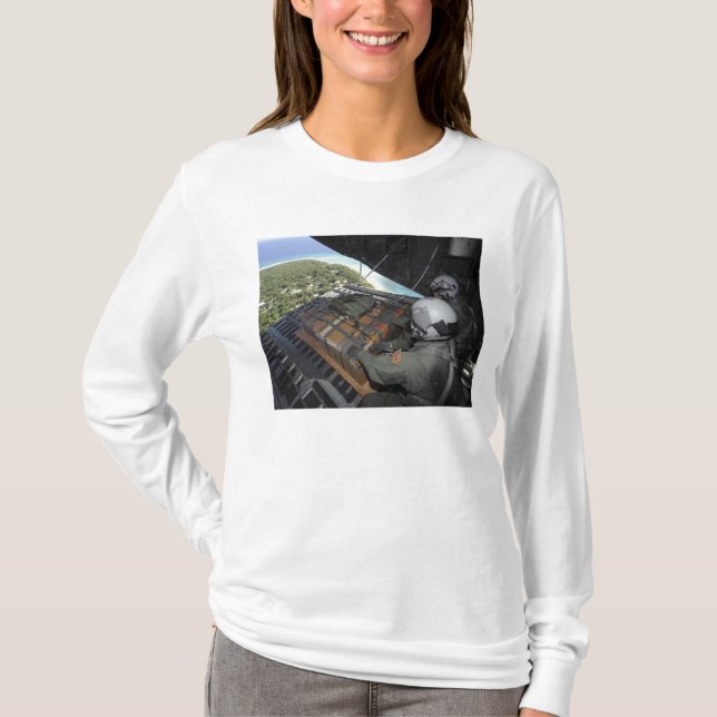 Flygplan för donerade varor 2 t-shirt (Framsida)