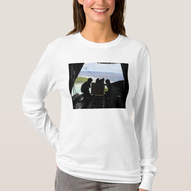 Flygplan för donerade varor t-shirt (Framsida)