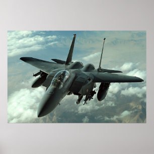 Flygplan för F--15Estrejkaörn Poster
