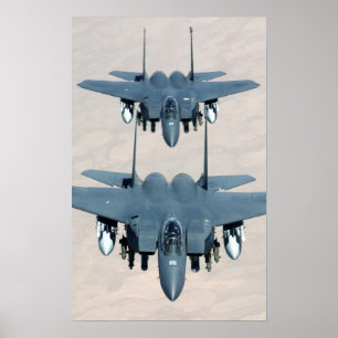 Flygplan för F--15Estrejkaörn Poster