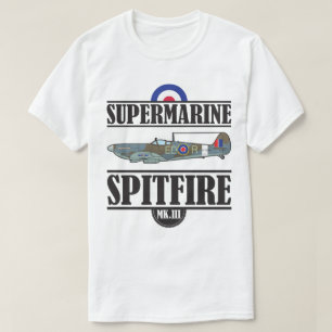 Flygplan för flyg WWII för Supermarine hetlevrad T-shirt