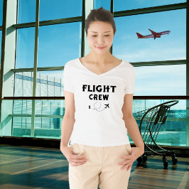 Flygplan för flygbesättningar som flyger med moder t shirt
