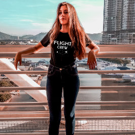 Flygplan för flygbesättningar som flyger med moder t shirt