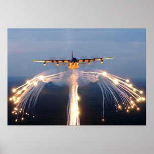 Flygplan för HC--130P/Nstridkung Poster