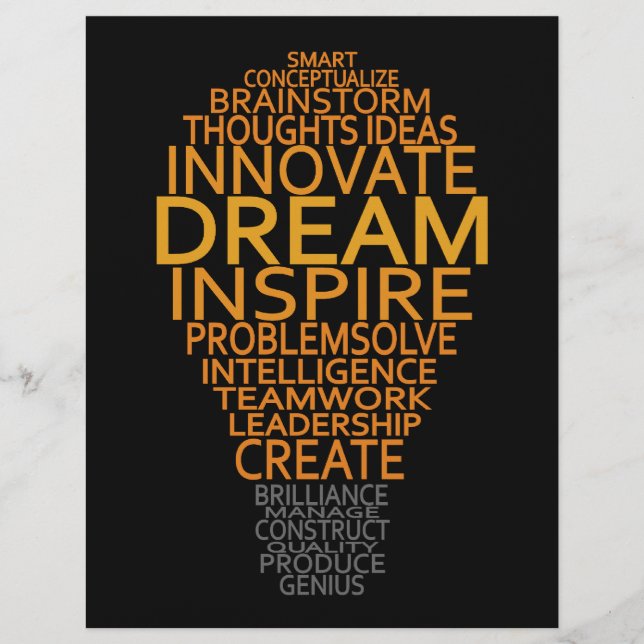 Flygplan för inspirationsljus-anpassningsbar reklamblad (Framsidan)