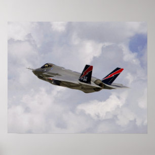Flygplan för kämpe för strejka för F--35Ablixt II Poster