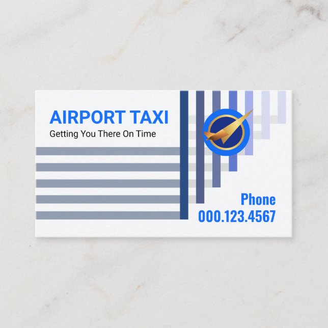 Flygplan för lufttransport uppåt flygplats visitkort (Framsida)
