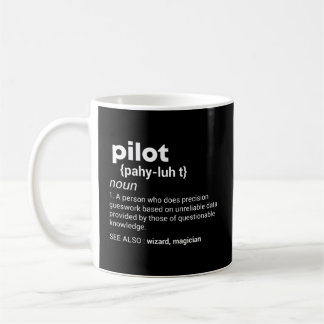Flygplan för pilotdefinition Jet Kaffemugg