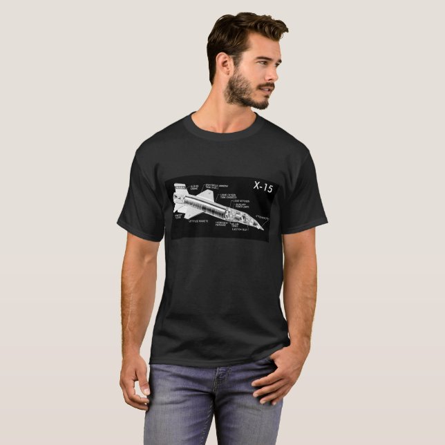 Flygplan för raket X-15 Tröja (Hel framsida)