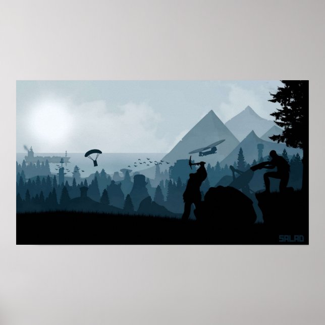 Flygplan för rost och spel för gruvdrift poster (Framsidan)