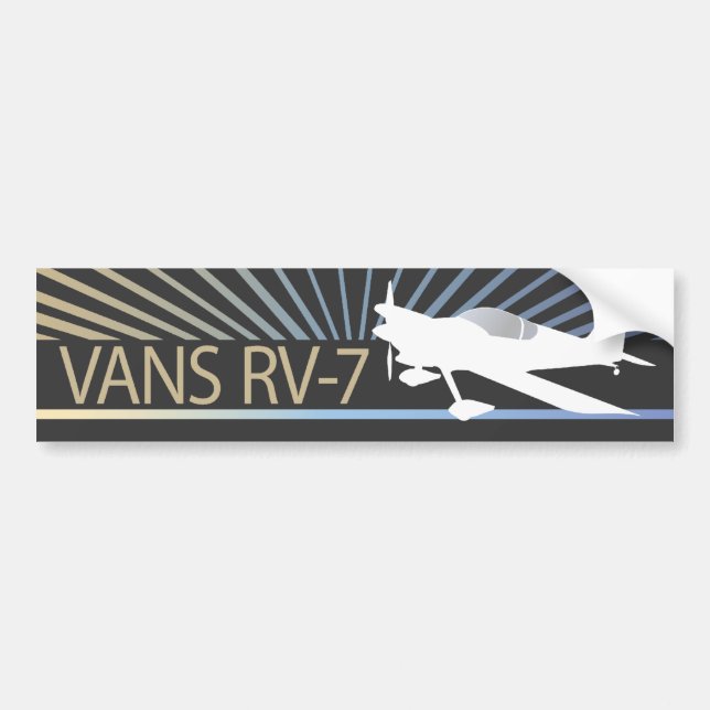 Flygplan för skåpbilar RV-7 Bildekal (Framsidan)