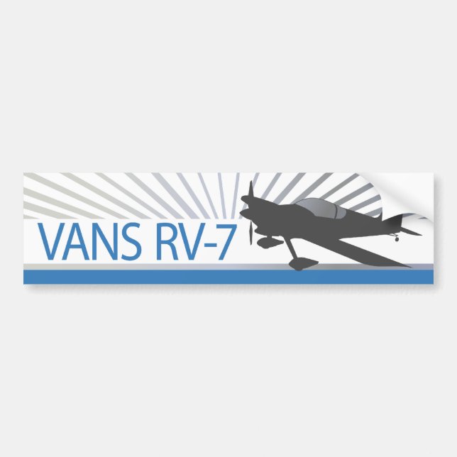 Flygplan för skåpbilar RV-7 Bildekal (Framsidan)
