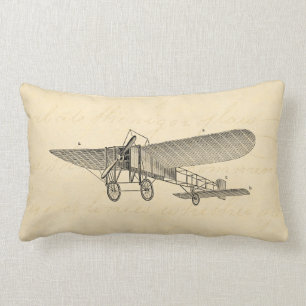 Flygplan för stötta för vintagepropellerflygpla lumbarkudde
