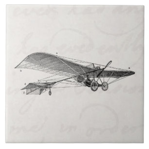 Flygplan för stötta för vintagepropellerflygplan kakelplatta