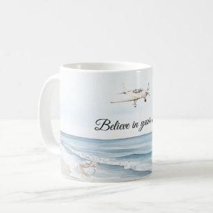 Flygplan för varje oceankrabba kaffemugg