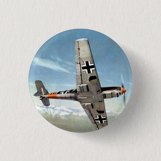 Flygplan för WWII ME-109 i flyg Knapp (Framsida)