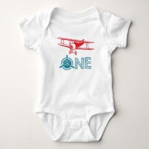 Flygplan första födelsedag t shirt
