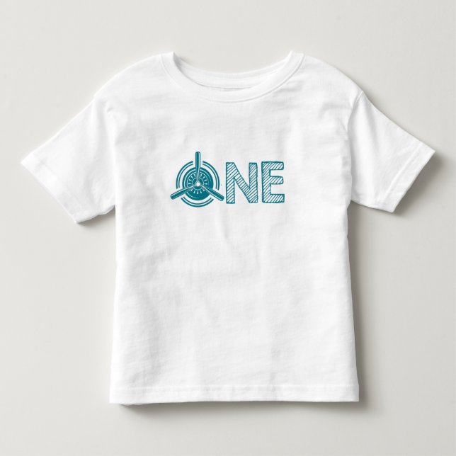 Flygplan Första Födelsedagsfesten T Shirt (Framsida)