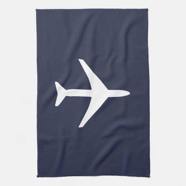 Flygplan från Funky White Flygplan Kökshandduk (Vertikal)