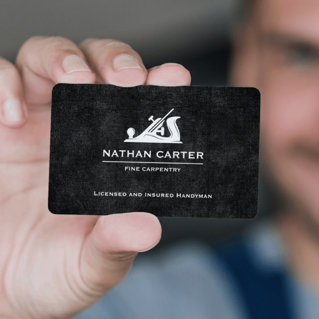 Flygplan Grunge Black, Jack Carpenter Visitkort (Skapare uppladdad)