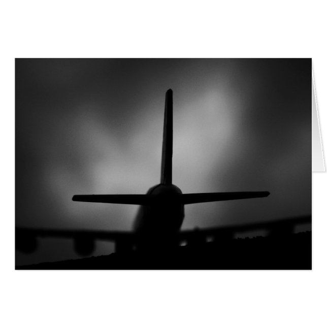 Flygplan Hälsningskort (Framsidan Horizontal)