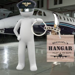 Flygplan Hangar & Pilot på Duty Personlig Gift