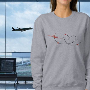 Flygplan & Hjärtan   minimalistisk   Luftfart   Re T Shirt