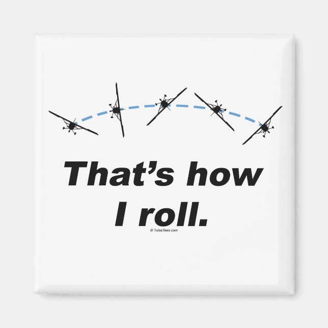 Flygplan Hur jag rullar Magnet (Framsidan)