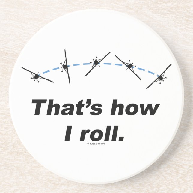 Flygplan Hur jag rullar Underlägg Sandsten (Framsidan)