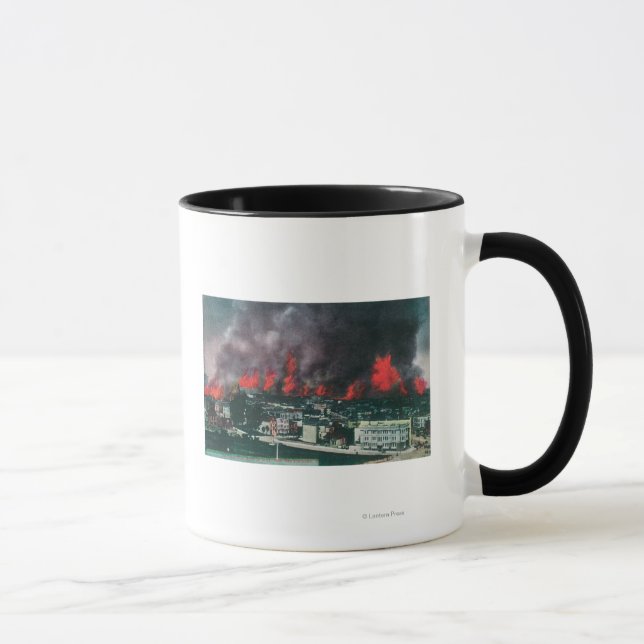 Flygplan i Ablaze under 1906 Mugg (Höger)