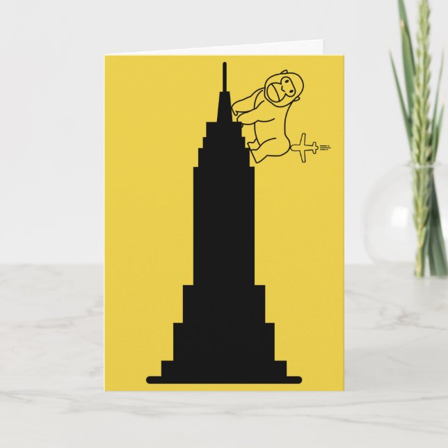 Flygplan i Butt - födelsedag Kort (Framsida)