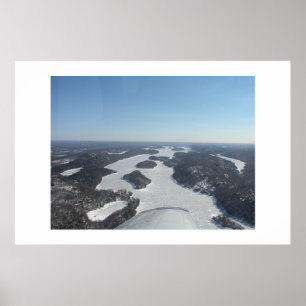 Flygplan i Candlewood Sjö Poster