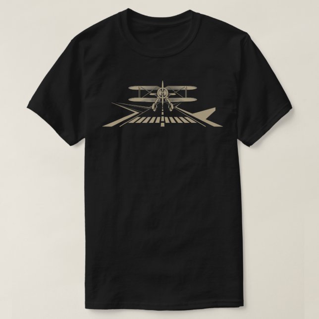 Flygplan i flygplan Copilot Aviation Pi T Shirt (Design framsida)