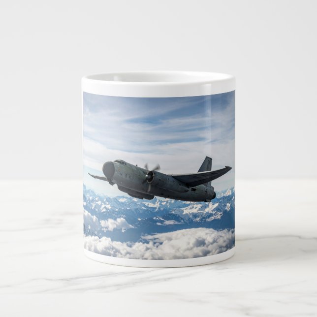 Flygplan i himlen jumbo mugg (Framsidan)