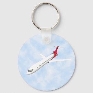 Flygplan i Jet: 3D-modell: Nyckelring