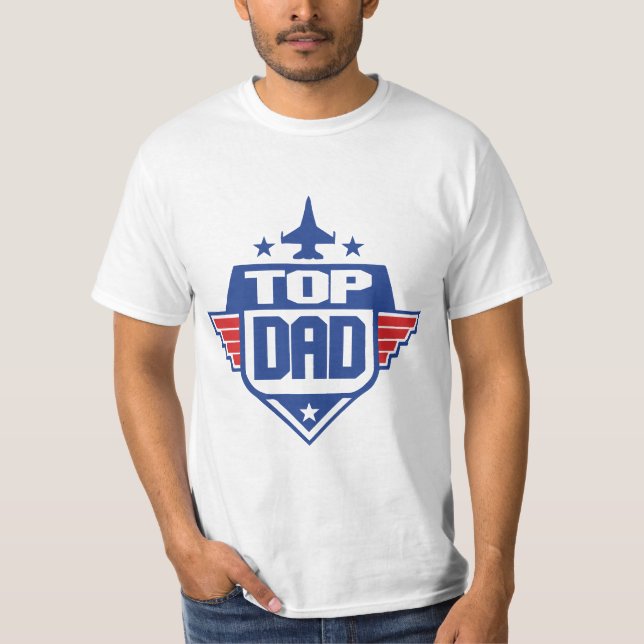 Flygplan i övre Pappa T Shirt (Framsida)