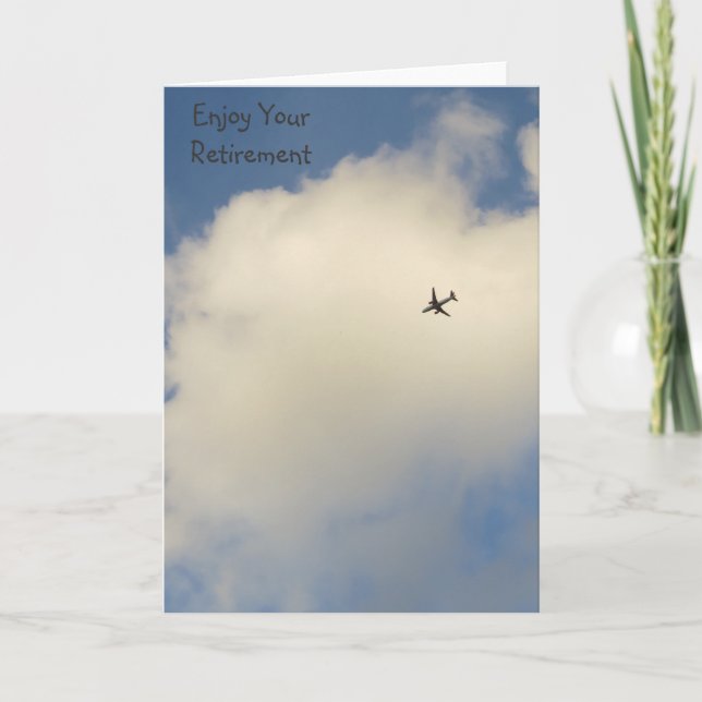 Flygplan i Pension-kortet Himmel Kort (Framsida)