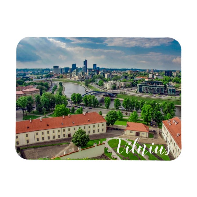 Flygplan i Vilnius, Litauen Magnet (Horisontell)