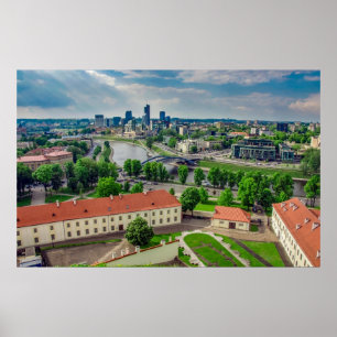 Flygplan i Vilnius, Litauen Poster