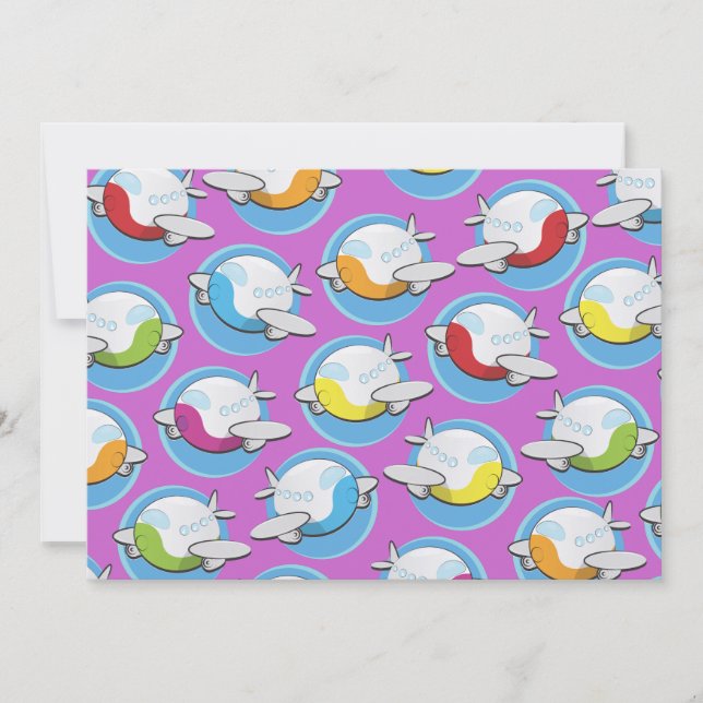 flygplan inbjudningar (Framsida)