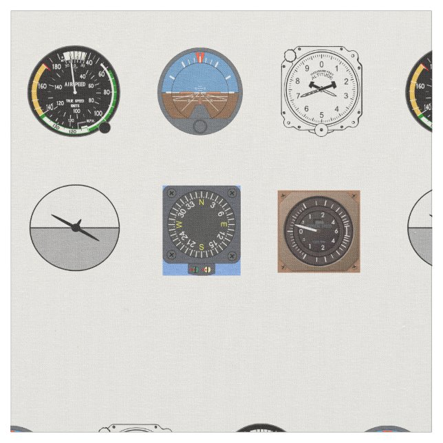 Flygplan instrumenterar tyg (Närbild)
