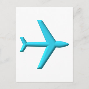 Flygplan/Jet Vykort
