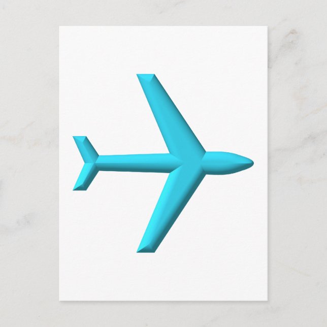Flygplan/Jet Vykort (Framsida)