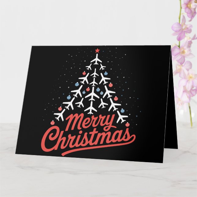 Flygplan Julgran Pilot Kort (Orkide)