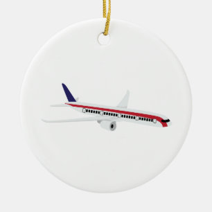 Flygplan Julgransprydnad Keramik