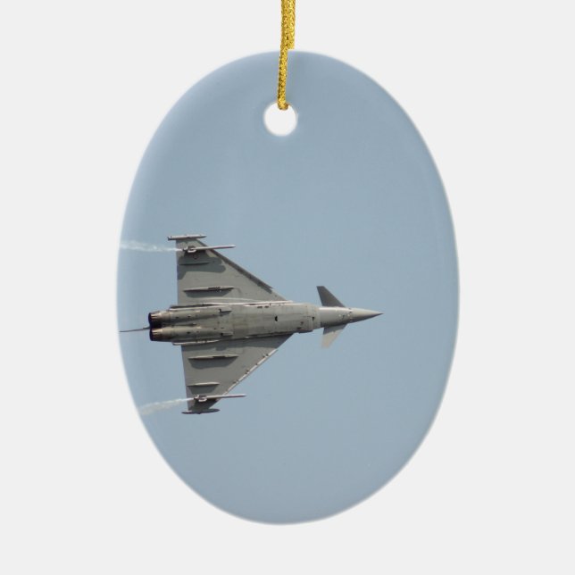 Flygplan Julgransprydnad Keramik (Framsidan)
