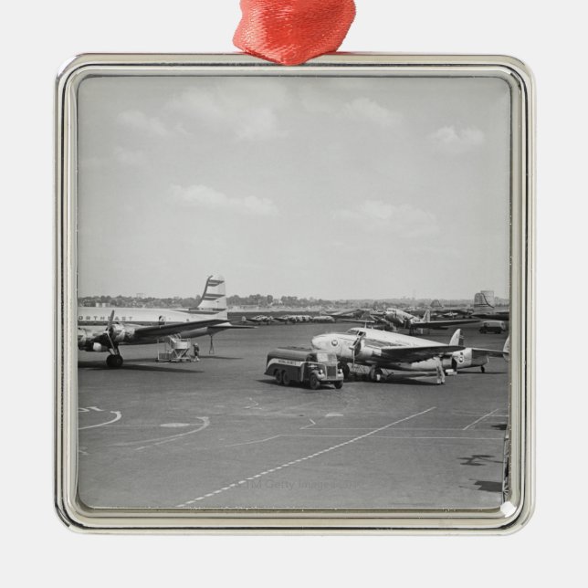 Flygplan Julgransprydnad Metall (Framsidan)
